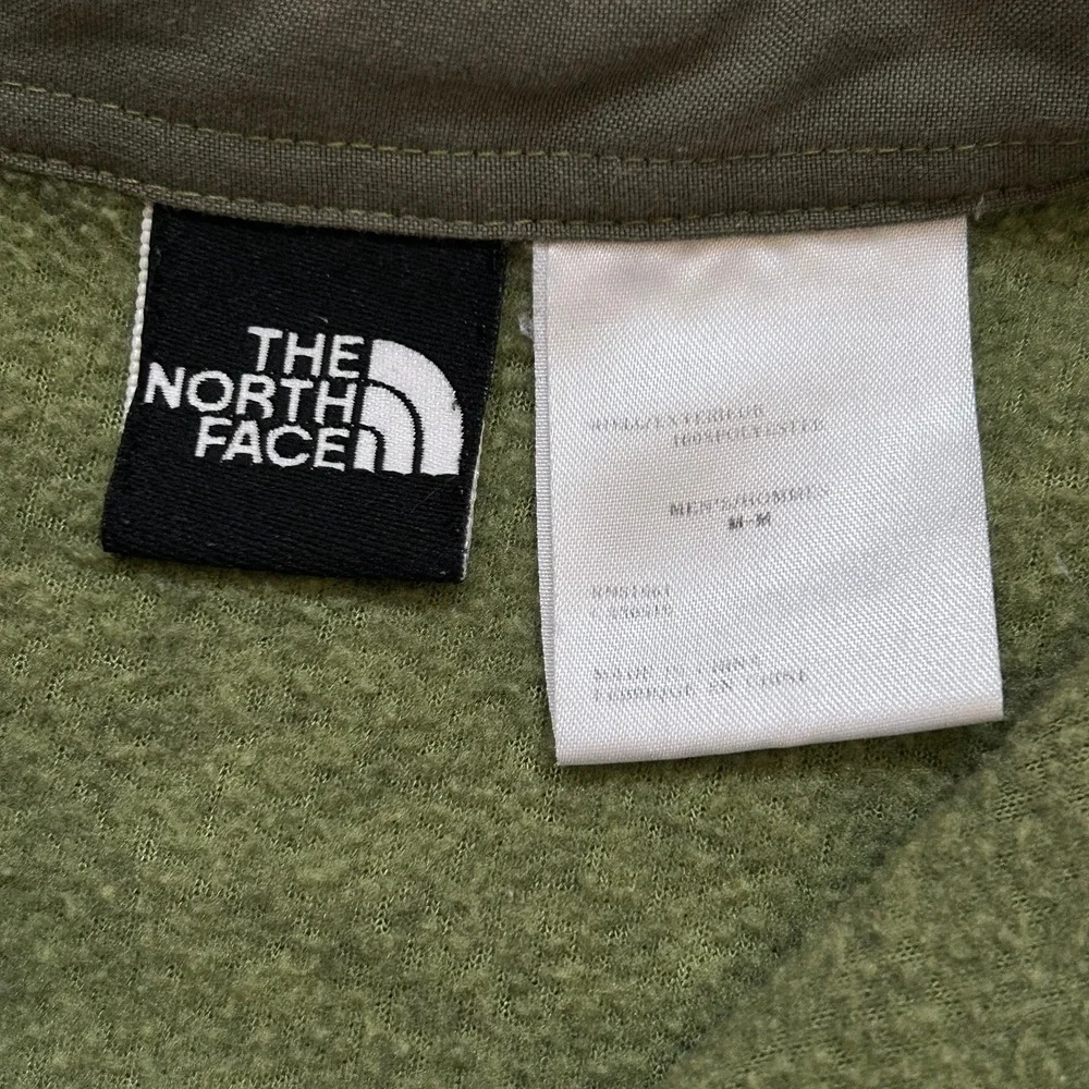 The North Face Fleece Shirt Jacket Mens Medium Green Button Front Shacket